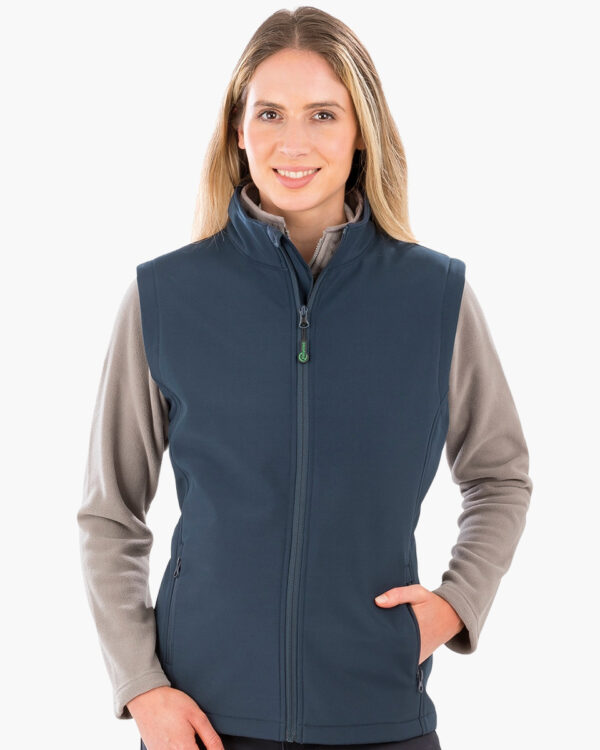 Women's Recycled 2-layer Printable Softshell Bodywarmer