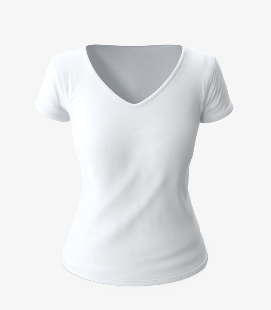 v-neck-white